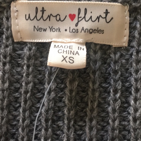 Ultra Flirt Rainbow Stripe Long Cardigan Sweater - Picture 9 of 13